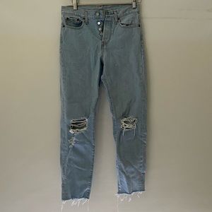 Levi high waisted wedgie jeans size 26